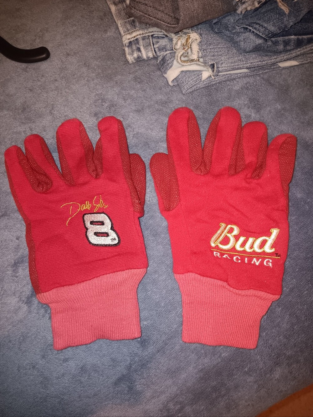 Budwiser Nascar Dale Jr. #8 Branded Gloves Large
